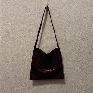 Amy Chan Burgundy Animal Print Shoulder Bag
